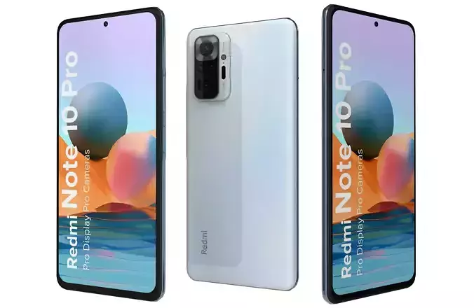 Xiaomi Redmi Note 10 Pro Glacial Blue 3D model