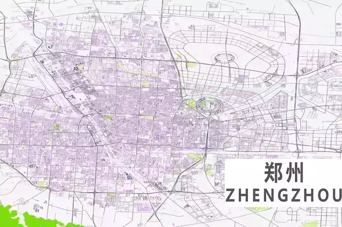 Zhengzhou City urban planning maquett  building 3D Topography