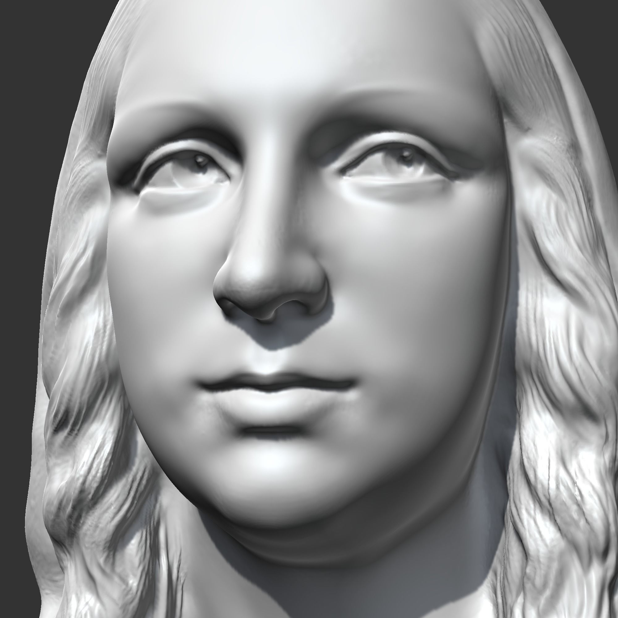 Mona Lisa 3D print model 3D print model_6