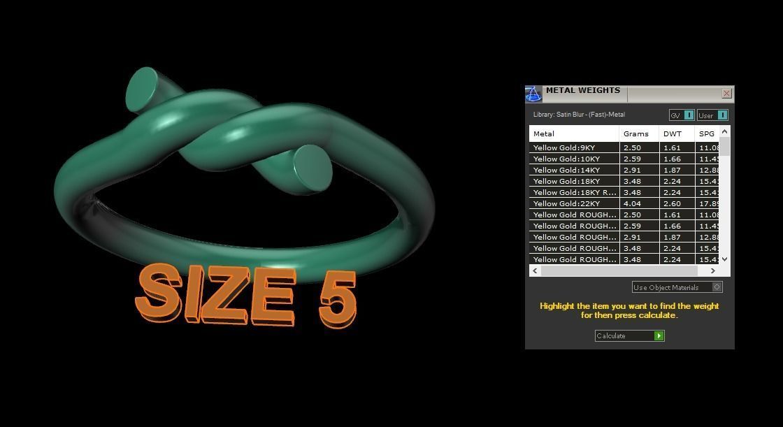 Simple Rope Knot Band Ring 3D print model_12