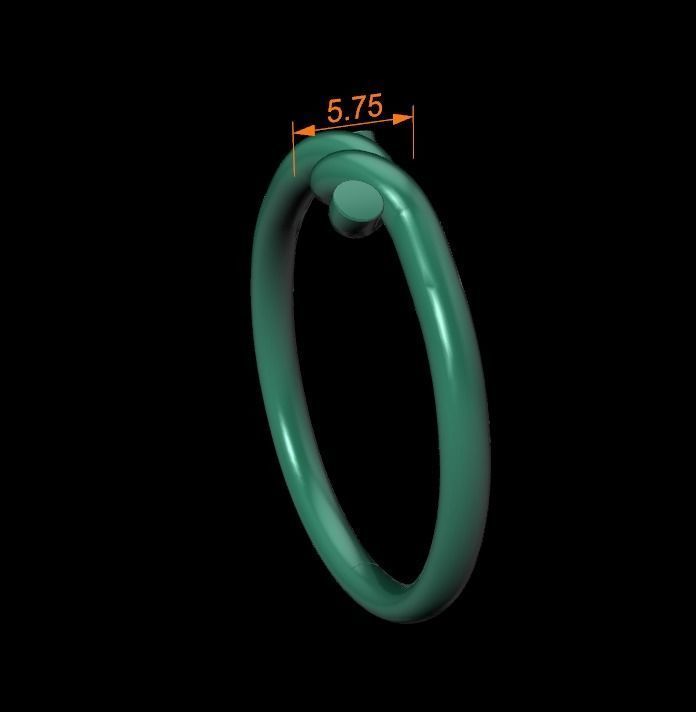 Simple Rope Knot Band Ring 3D print model_11