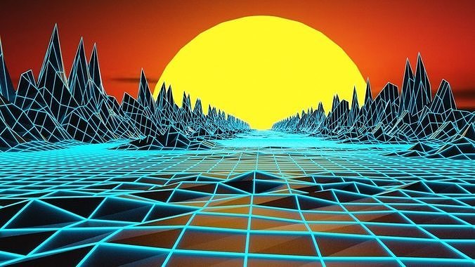 style anmation loop Low-poly 3D model