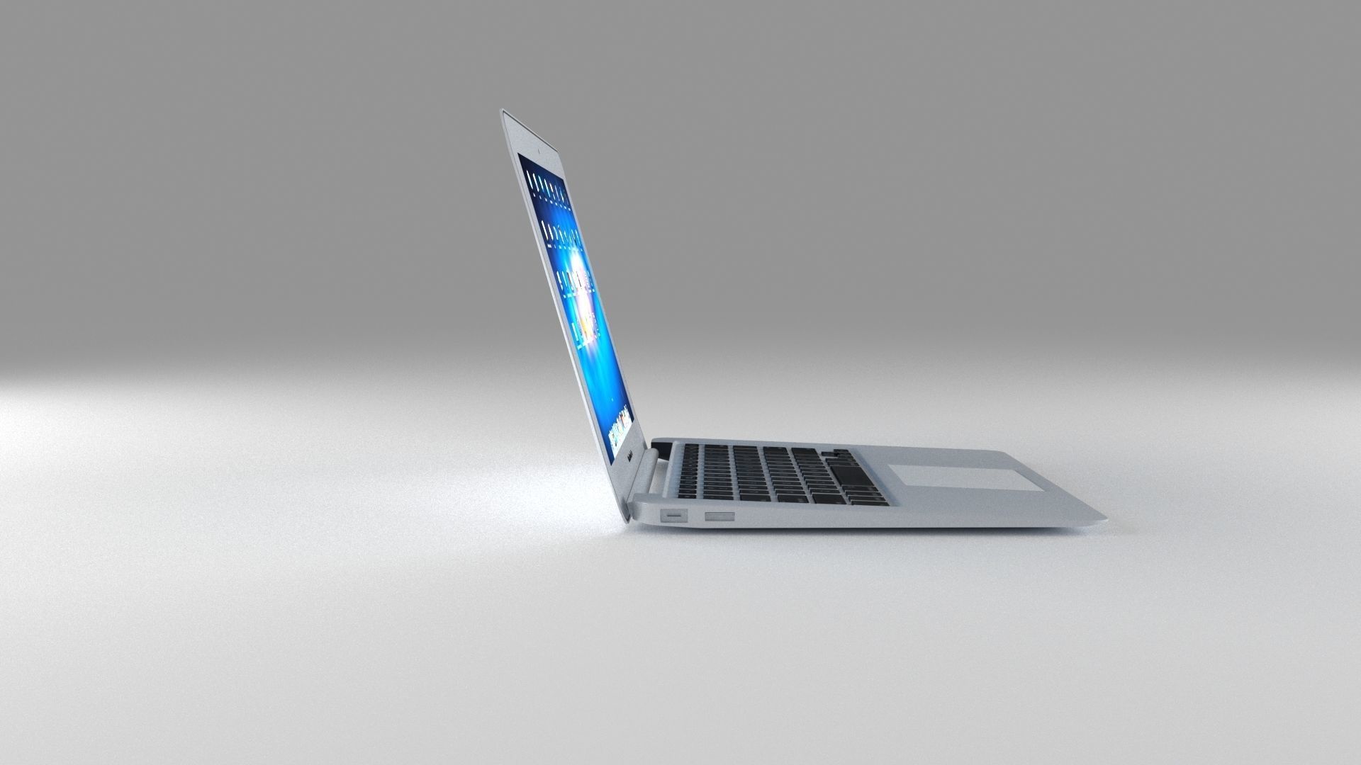 Mac Book Air Free 3D model_1