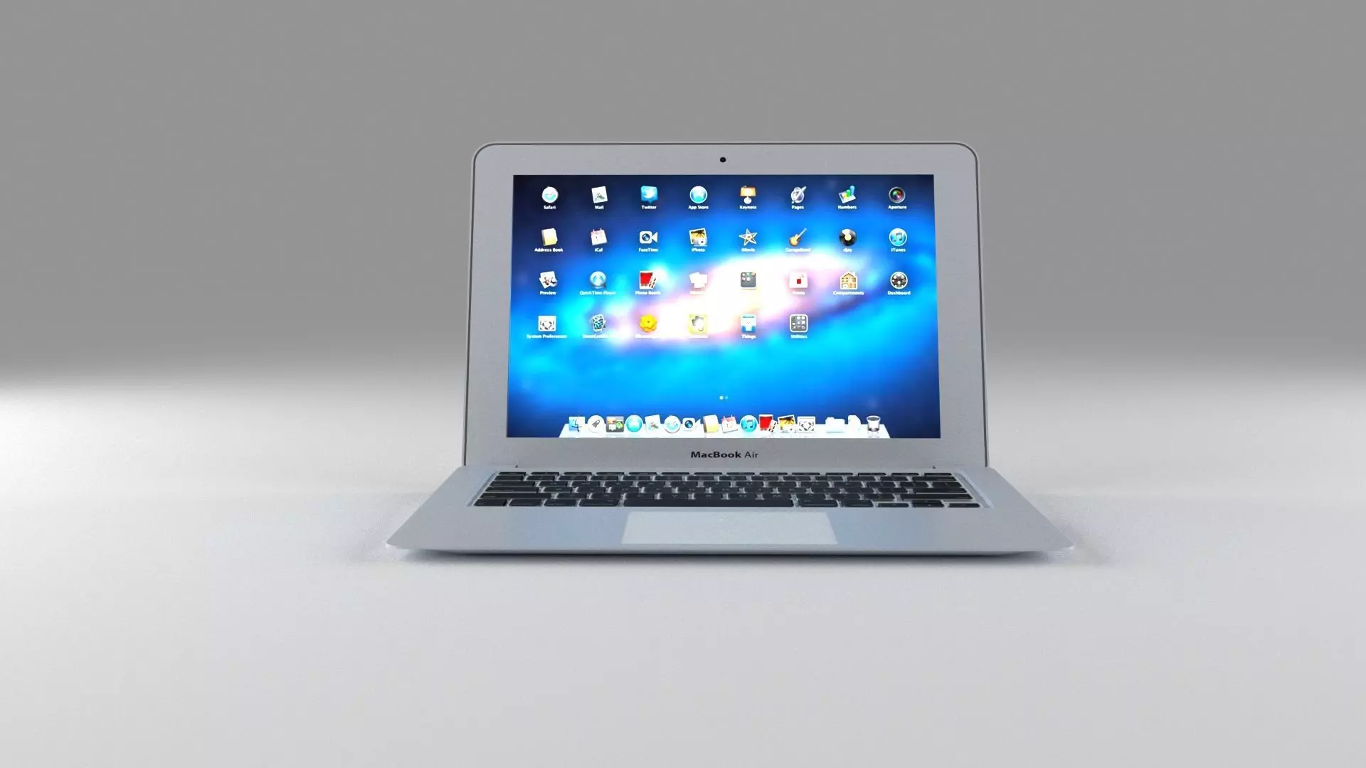 Mac Book Air Free 3D model_0