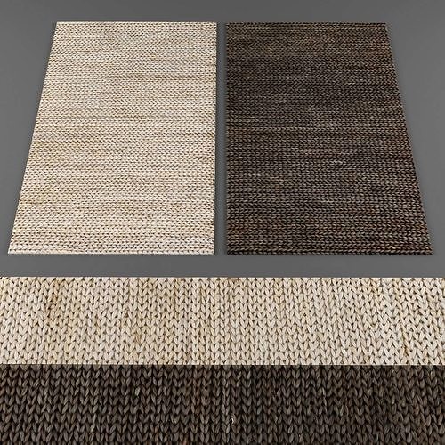  Rugs collection 319 Low-poly 3D model