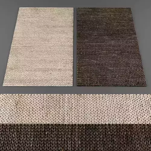  Rugs collection 319 Low-poly 3D model