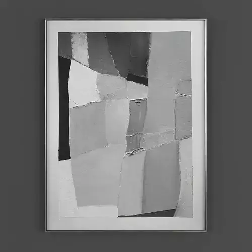 Pictures853 abstract framed art Low-poly 3D model