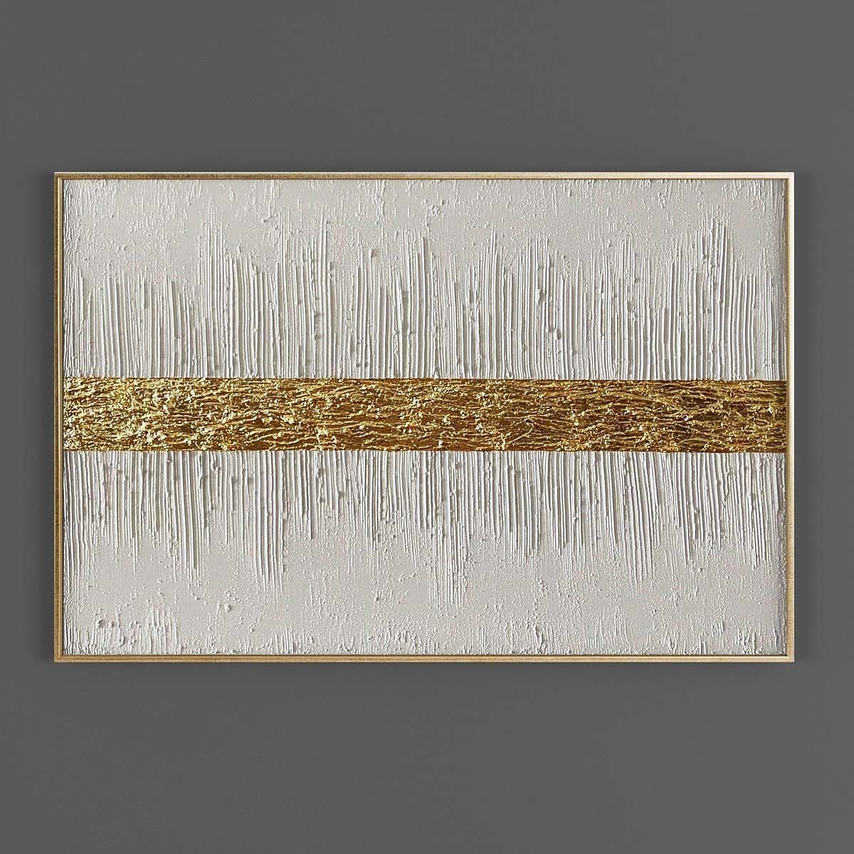 Pictures856 gold abstract painting Low-poly 3D model_1