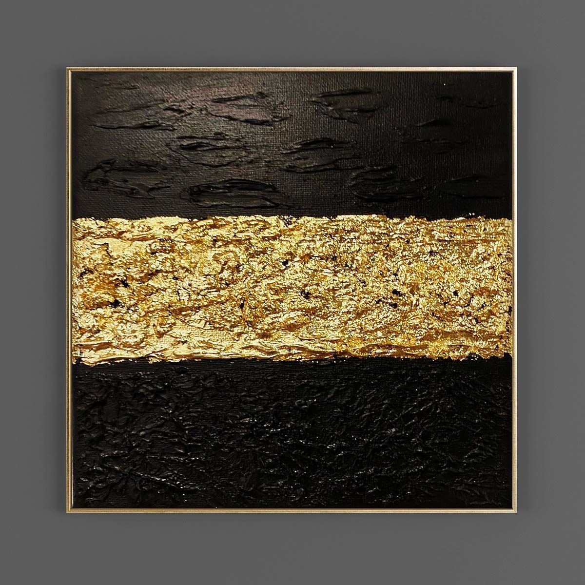 Pictures856 gold abstract painting Low-poly 3D model_2