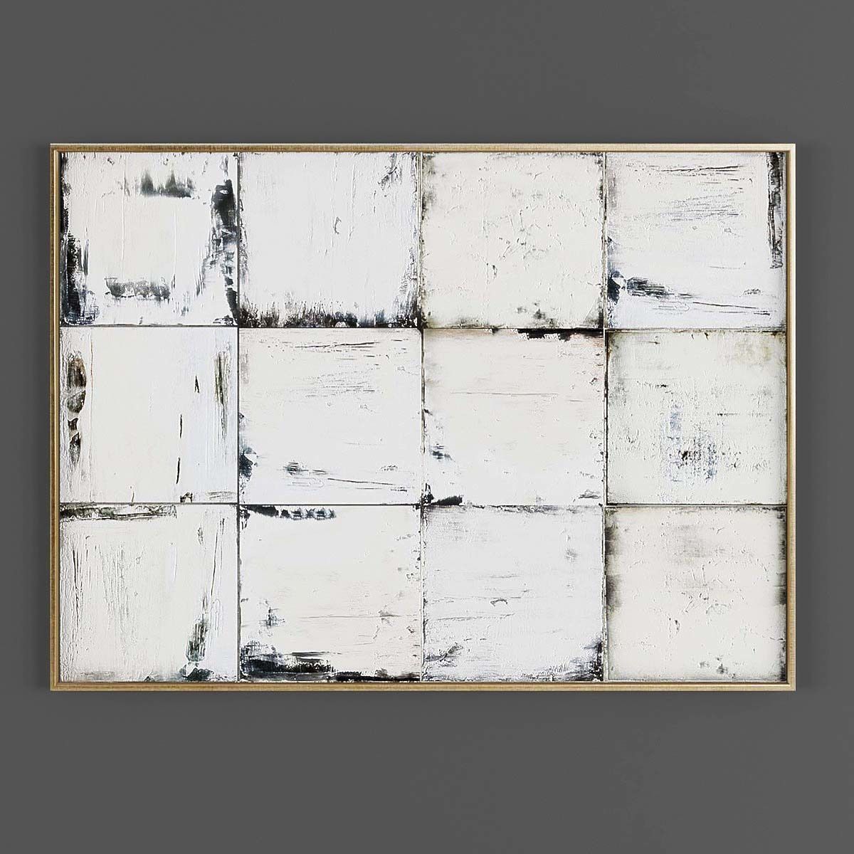 Pictures857 squares wall art Low-poly 3D model_1