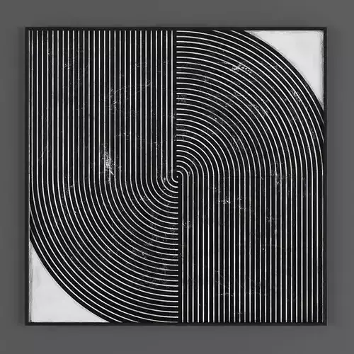 Pictures859 abstract painting Low-poly 3D model