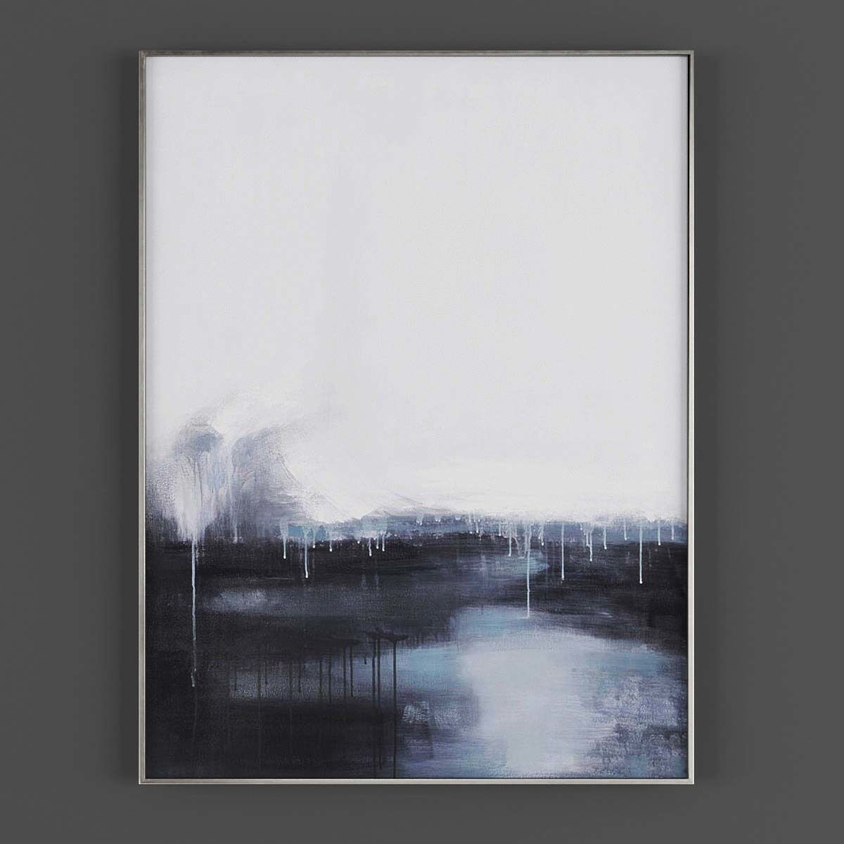 Pictures861 abstract painting hanging on wall Low-poly 3D model_1