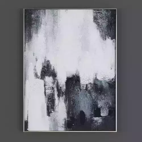 Pictures861 abstract painting hanging on wall Low-poly 3D model