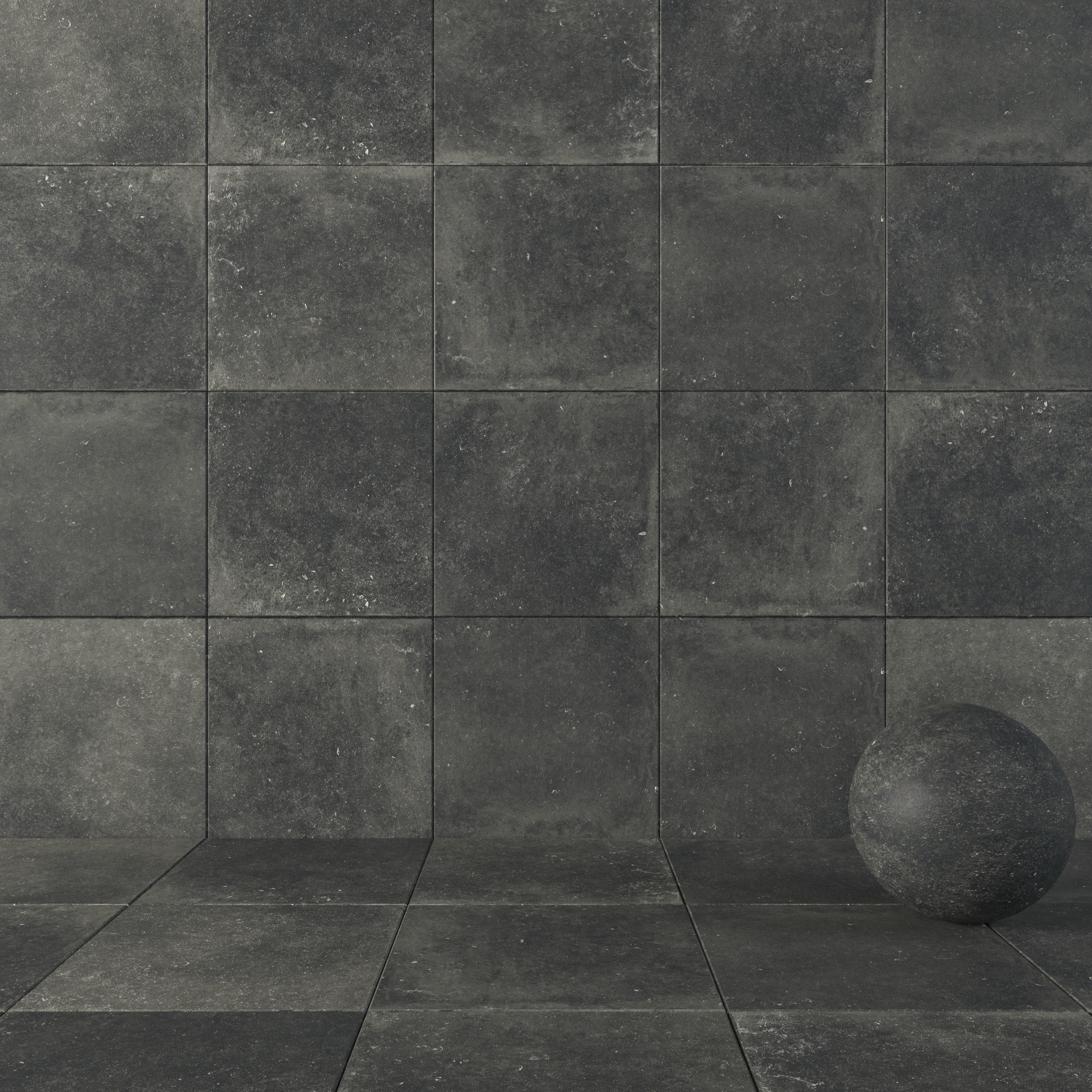Flaviker Nordik Stone Black 80x80 Texture_6