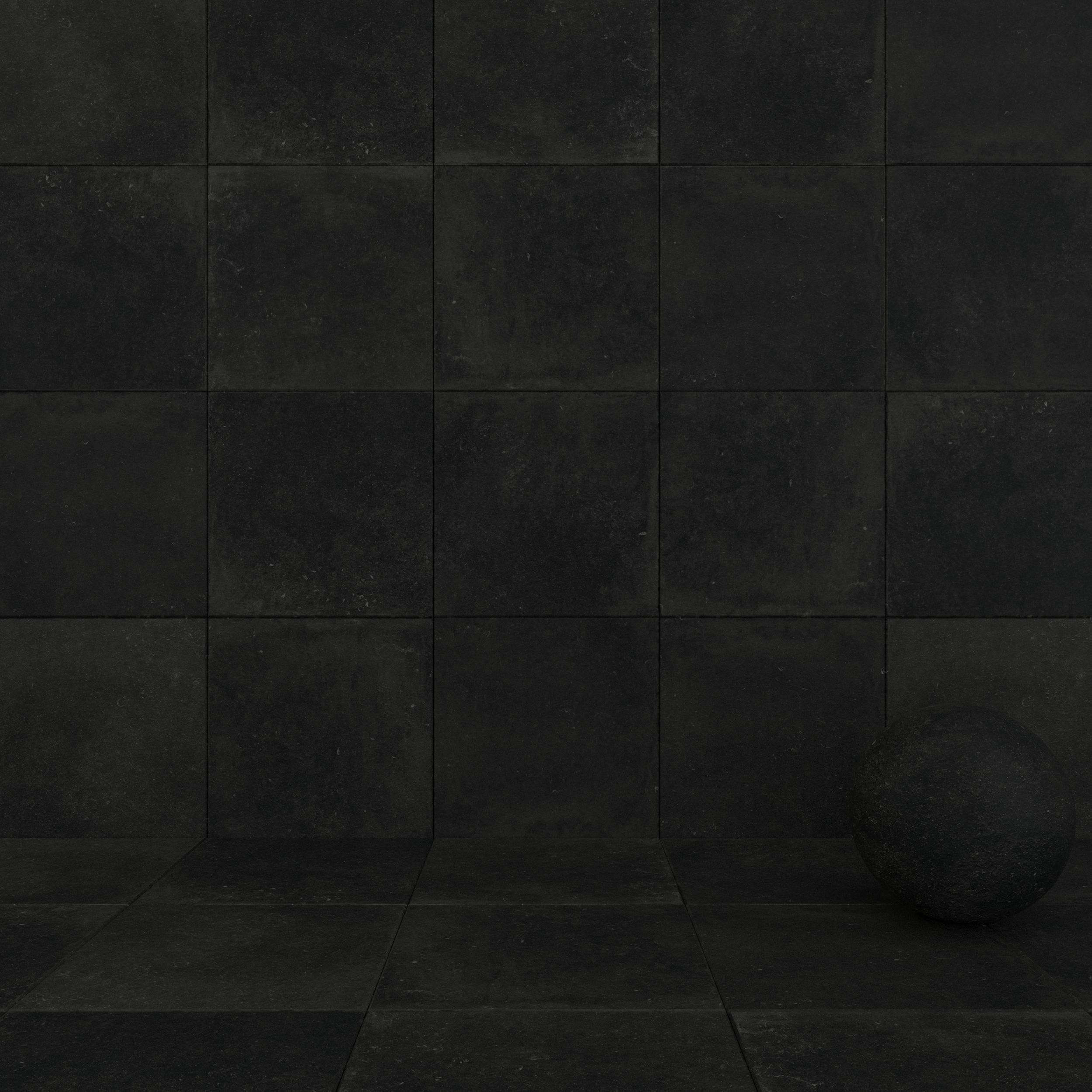 Flaviker Nordik Stone Black 80x80 Texture_5