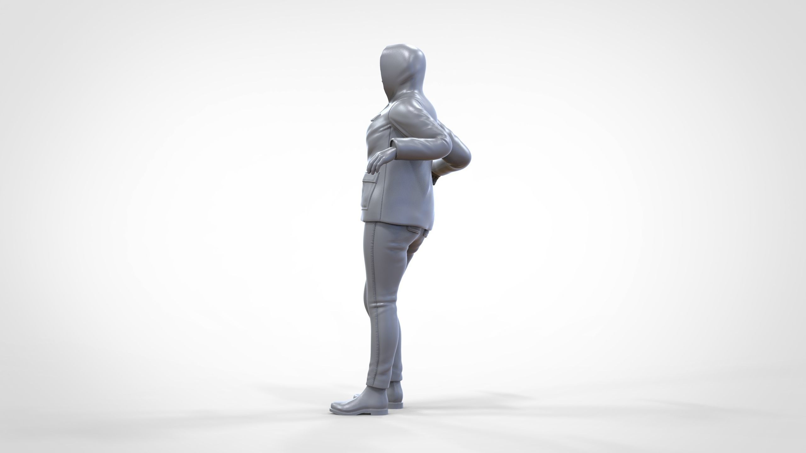 N1 Woman on ship being a photo taken 3D print model_29