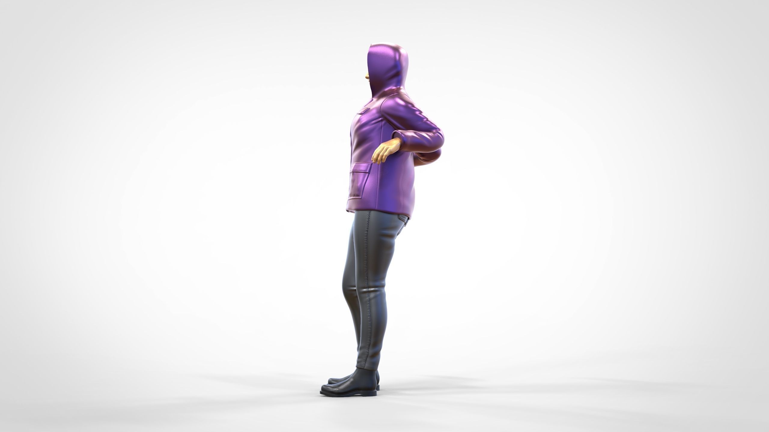 N1 Woman on ship being a photo taken 3D print model_13