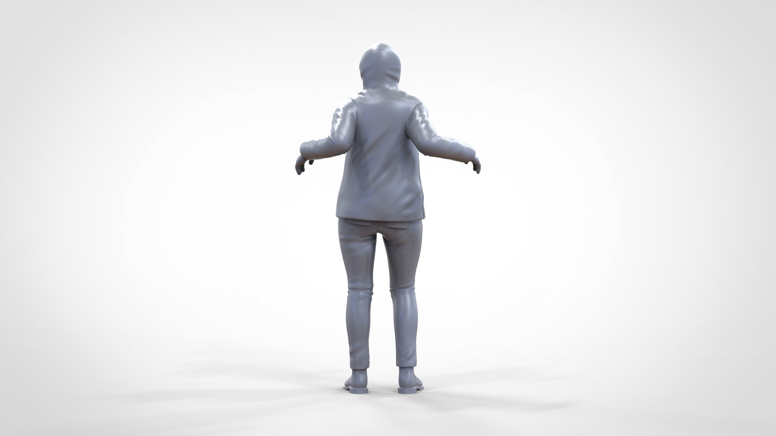 N1 Woman on ship being a photo taken 3D print model_27