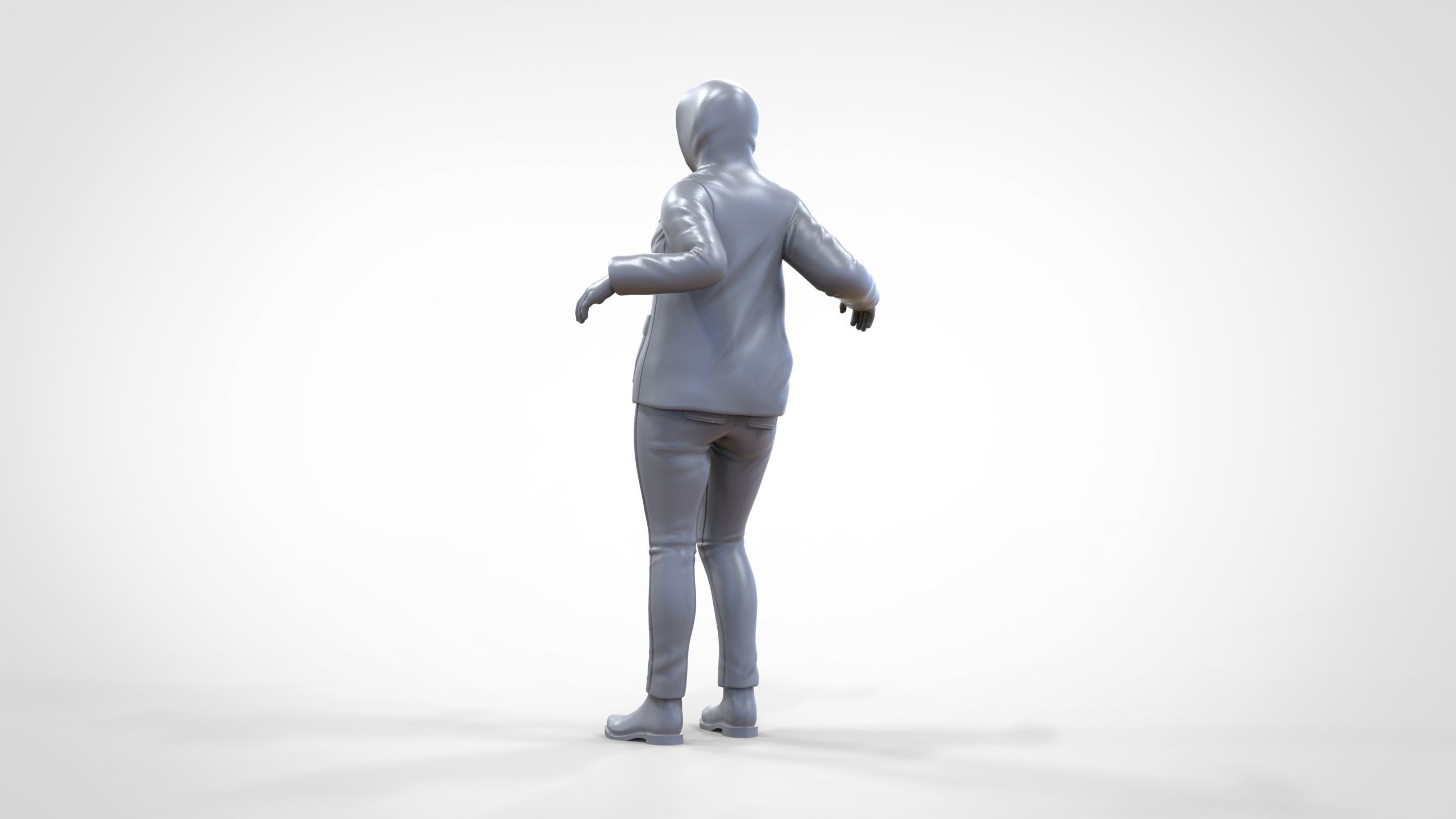 N1 Woman on ship being a photo taken 3D print model_28