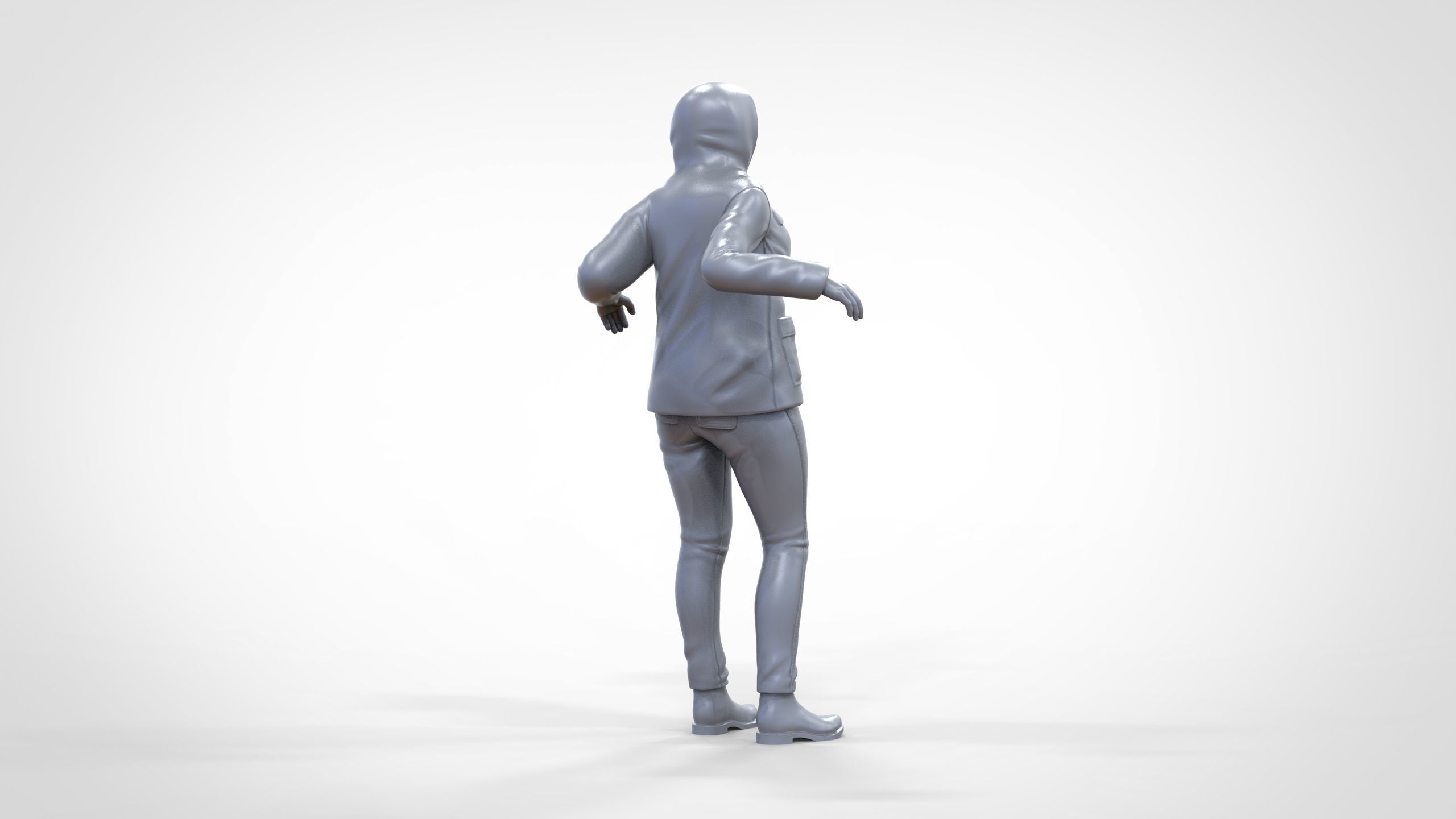 N1 Woman on ship being a photo taken 3D print model_26