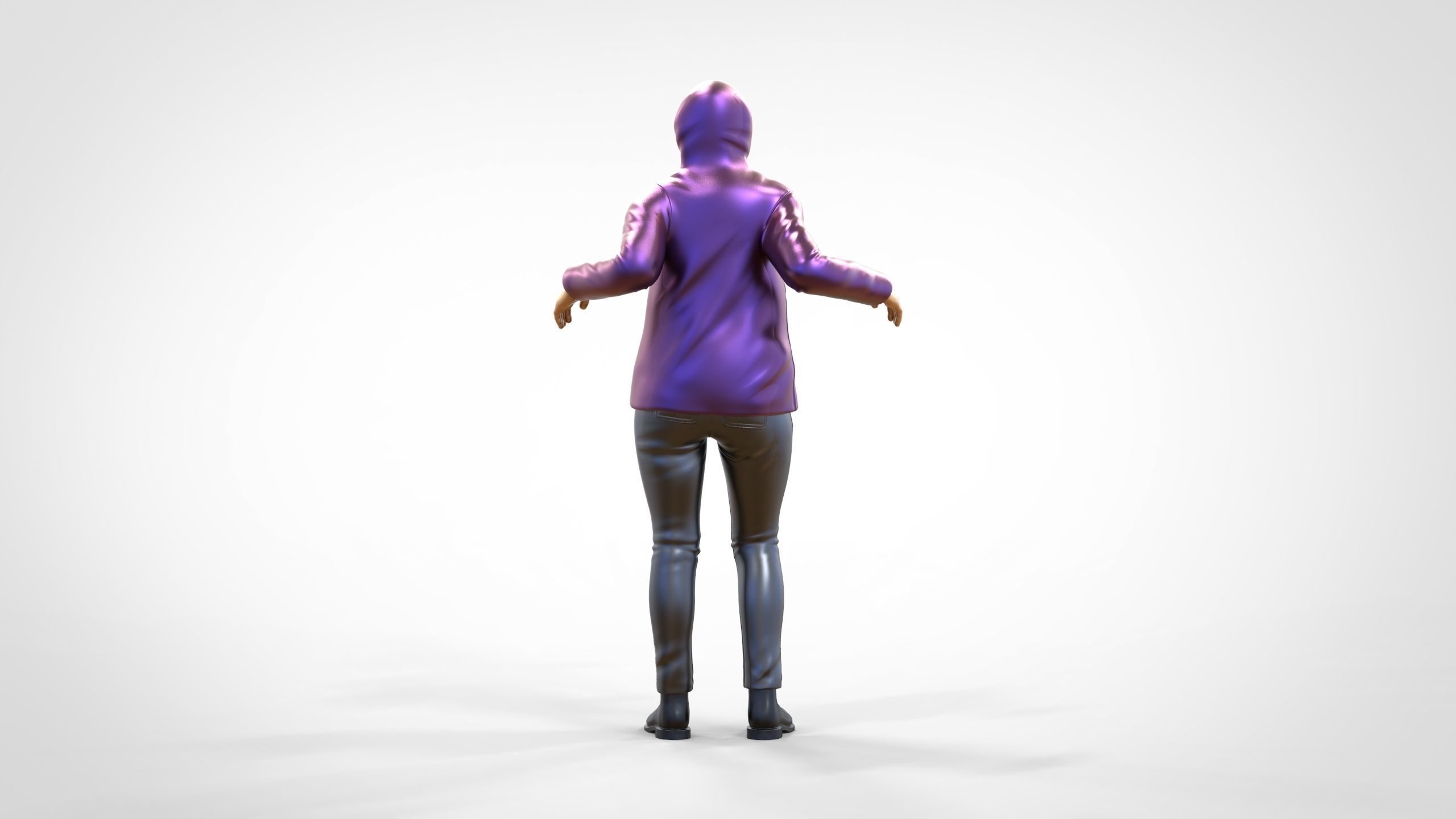 N1 Woman on ship being a photo taken 3D print model_8