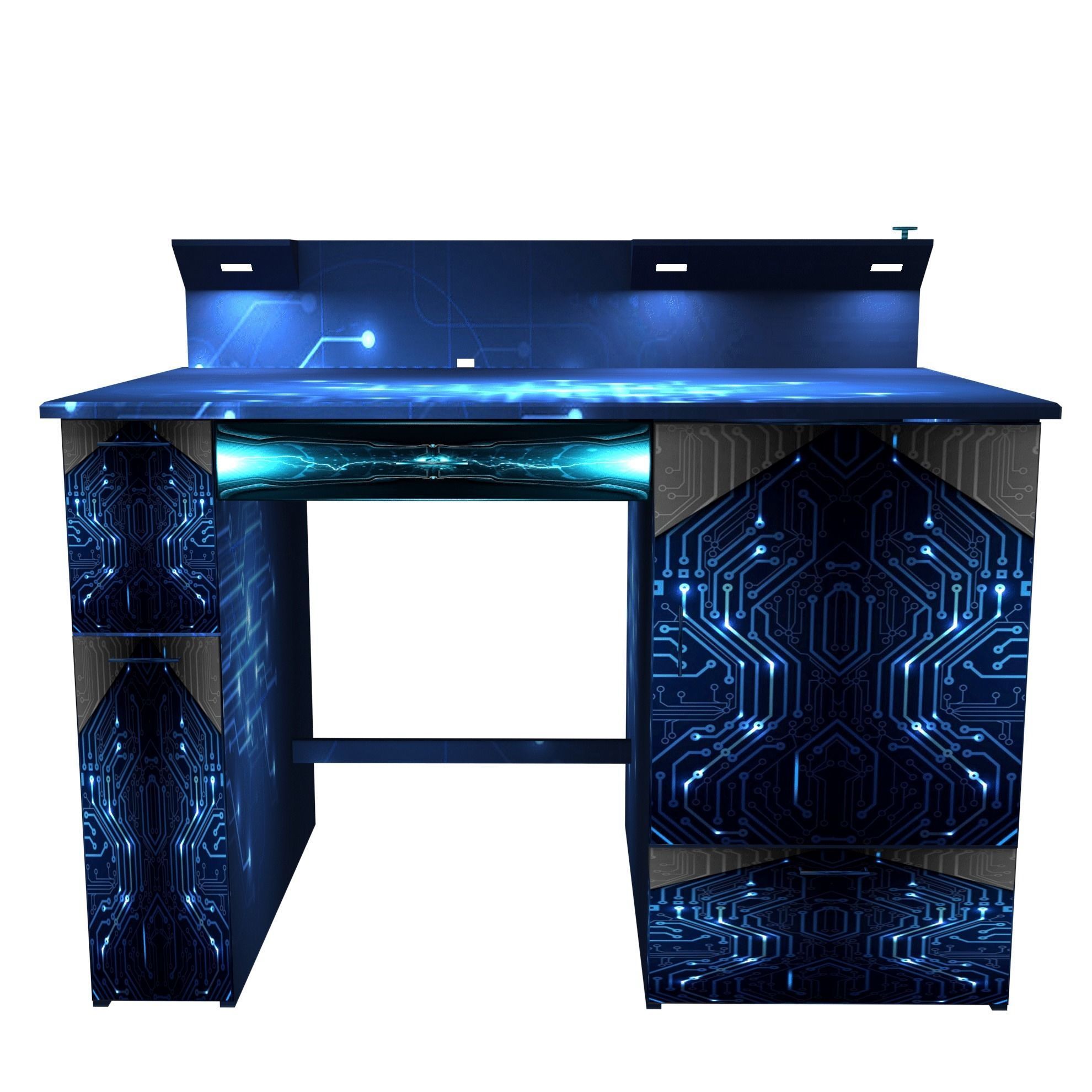 Computer table Free 3D model_4