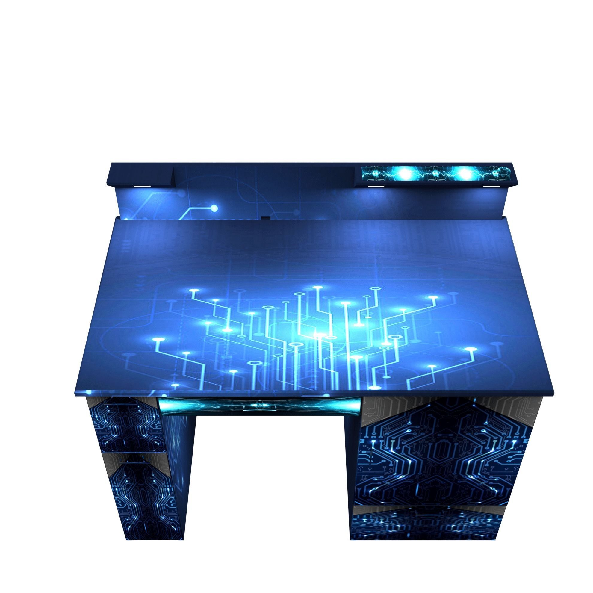 Computer table Free 3D model_3