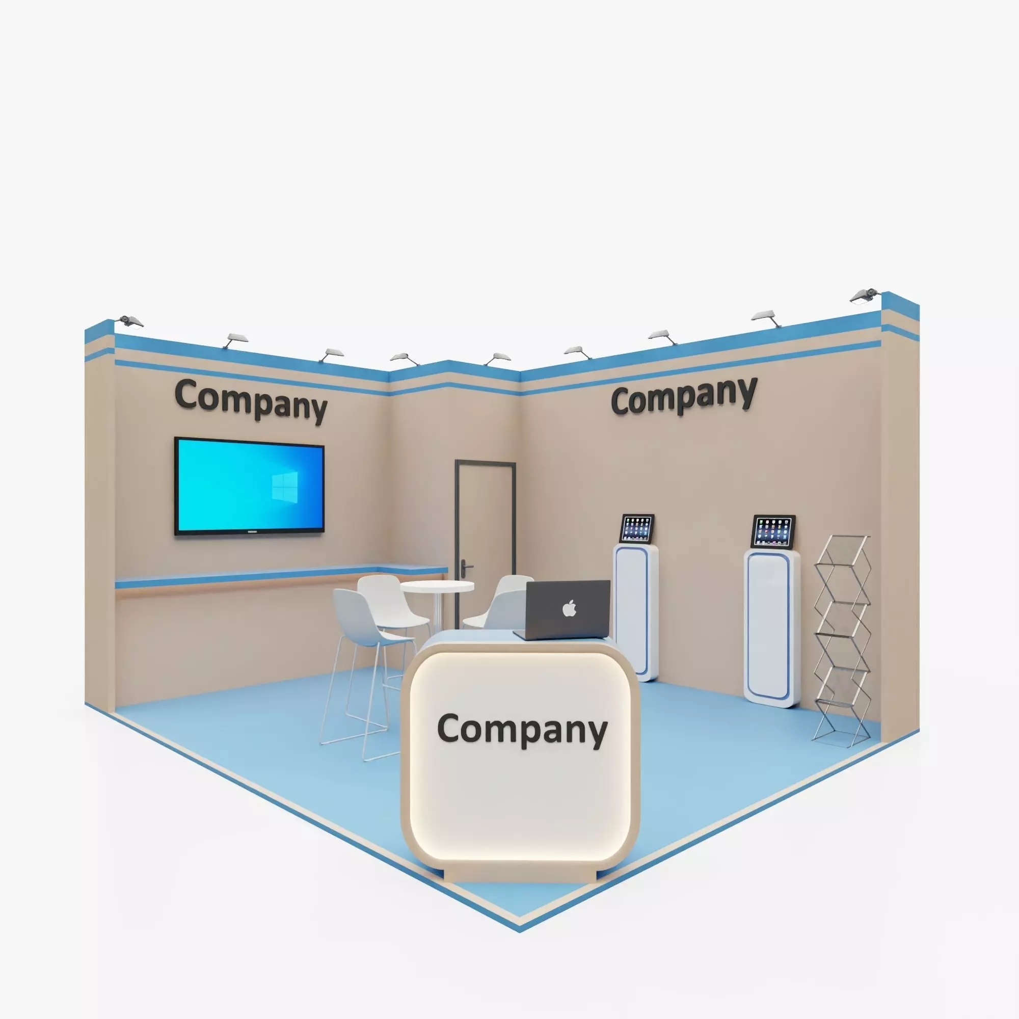 Exhibition stand 8 3D model_0