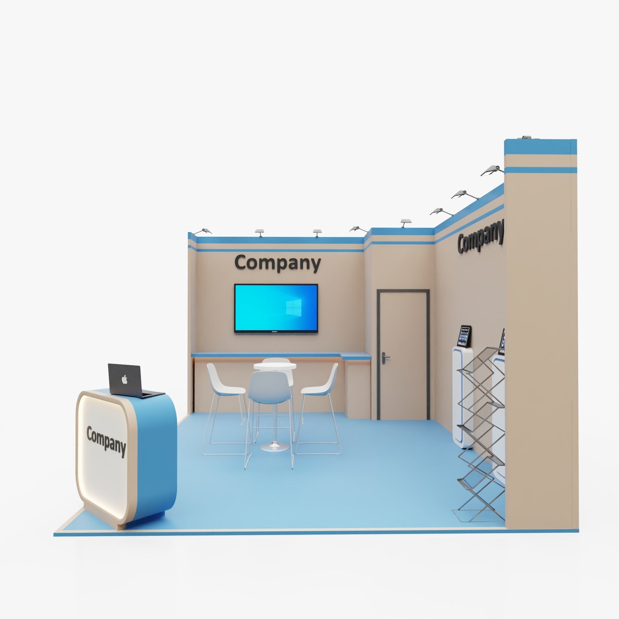 Exhibition stand 8 3D model_2