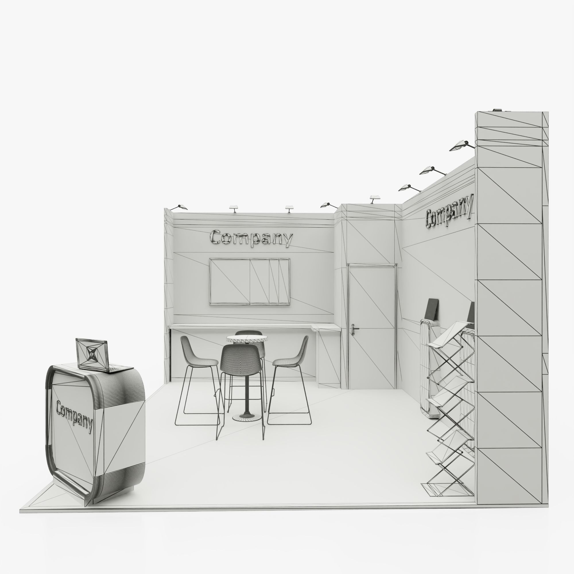 Exhibition stand 8 3D model_7