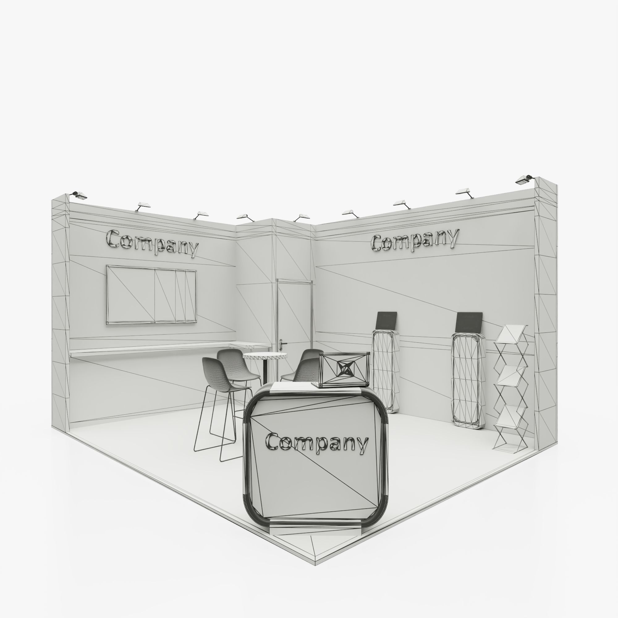 Exhibition stand 8 3D model_5