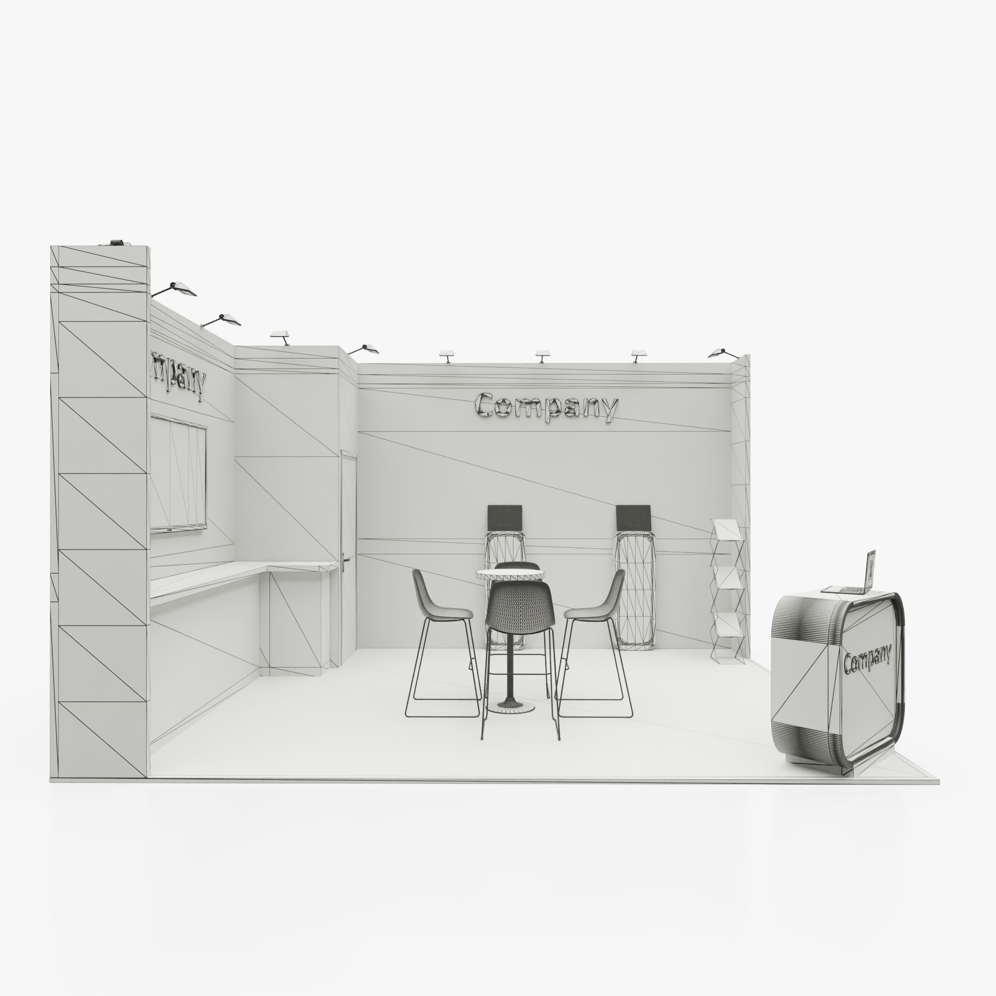 Exhibition stand 8 3D model_6