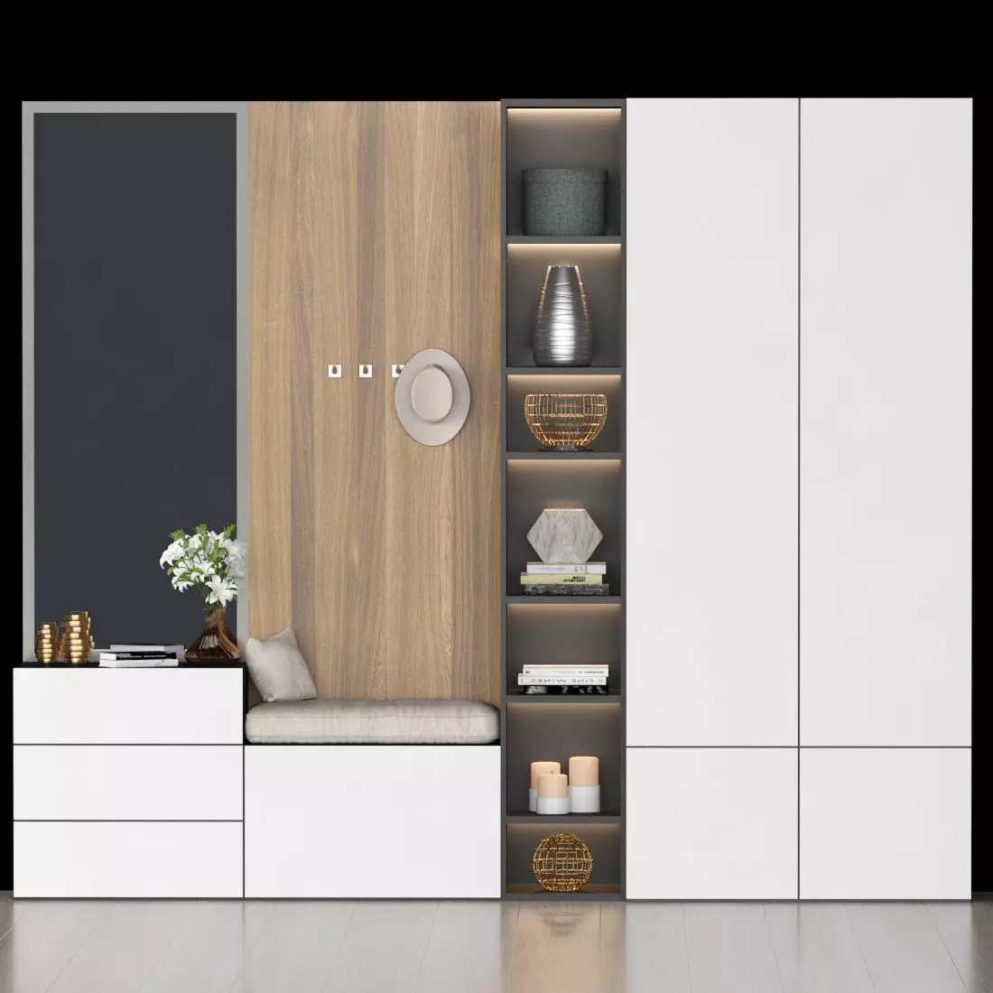 hall furniture 81 3D model