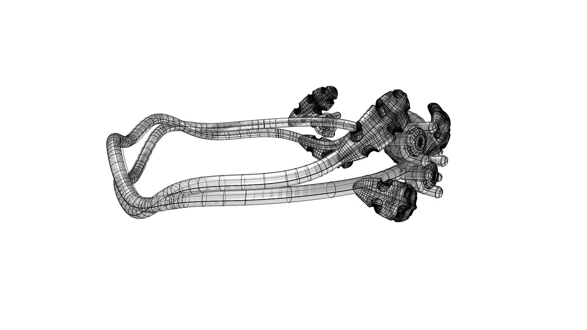 Leafs and Diamonds Ring 3D print model_4