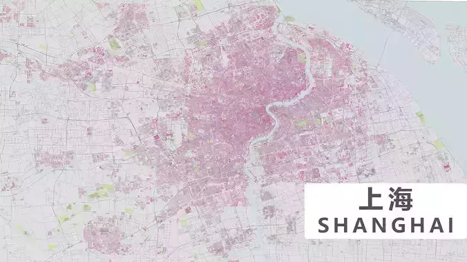 Shanghai City urban planning maquett  building  Topography MODEL