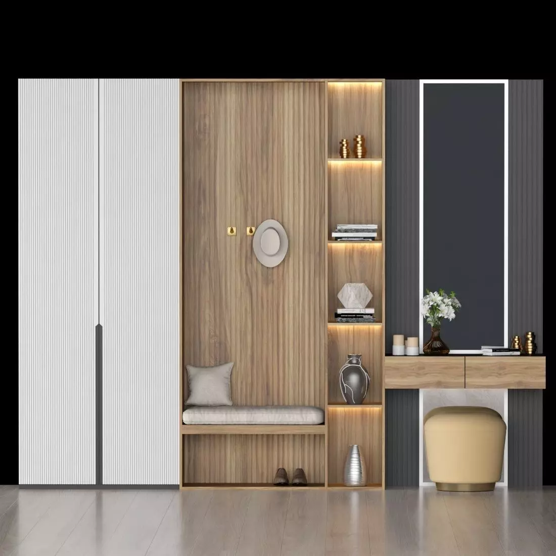 hall furniture 84 3D model