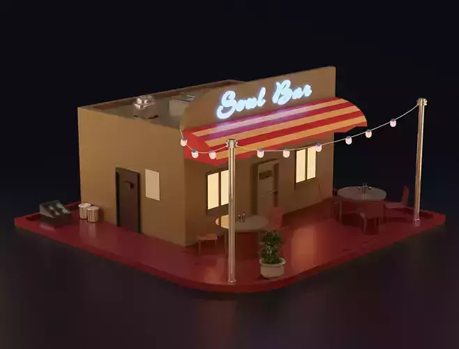 Bar Low Poly sweet