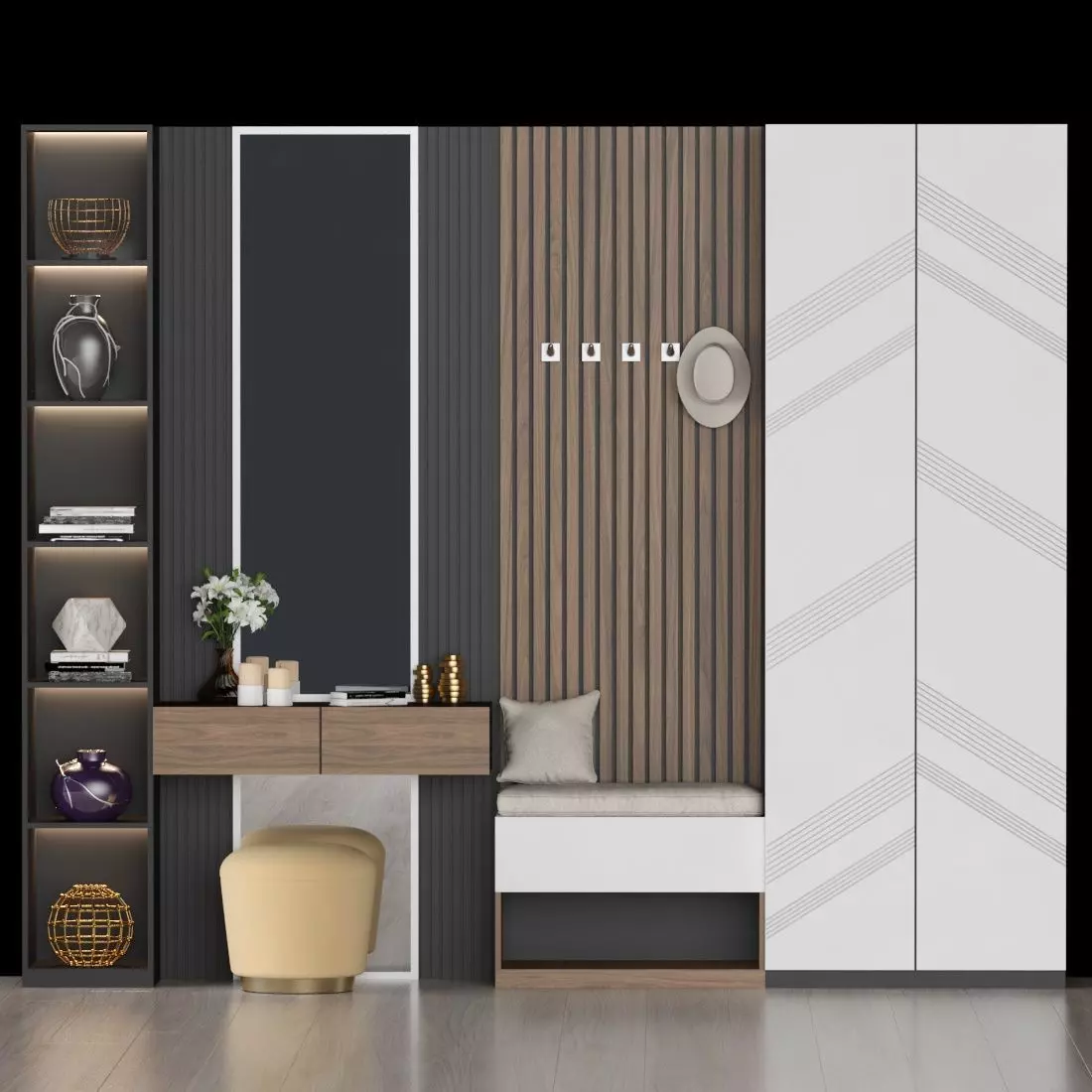 hall furniture 85 3D model