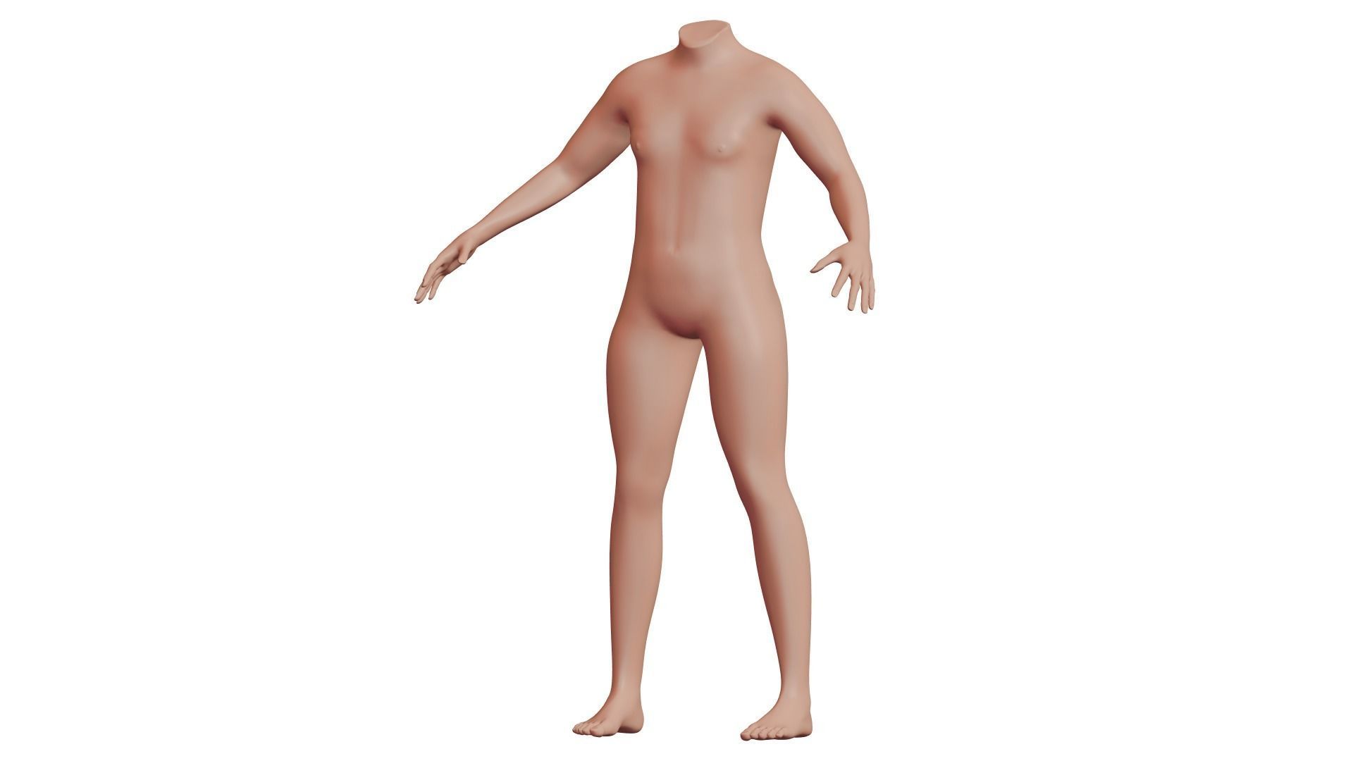 Character 02 High and Low-poly -  Body male 3D model_2