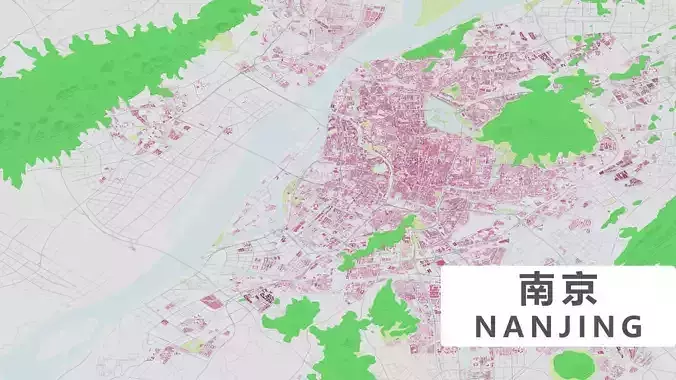 NANJING City urban planning maquett  building Terrain