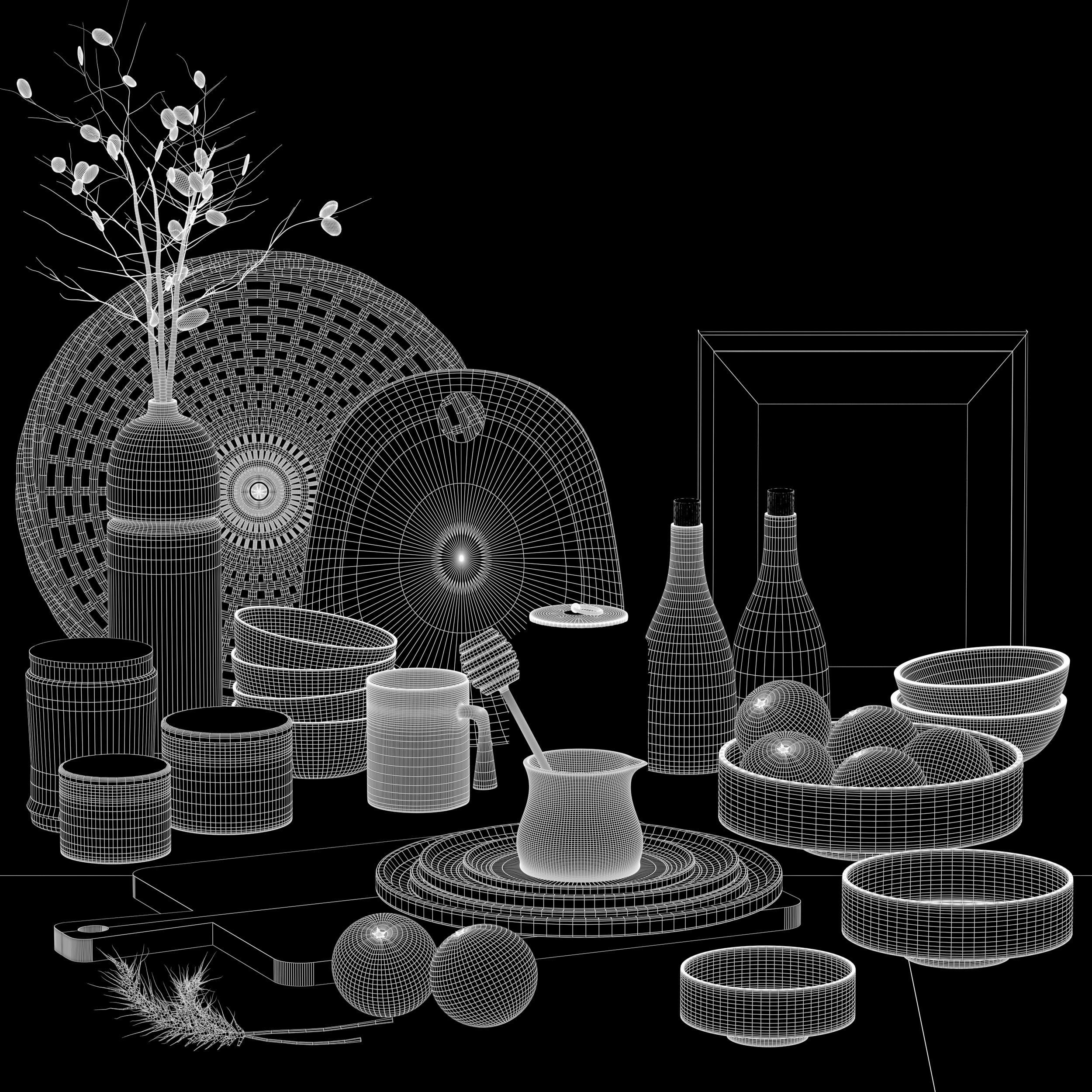 kitchen accessories 003 3D model_4