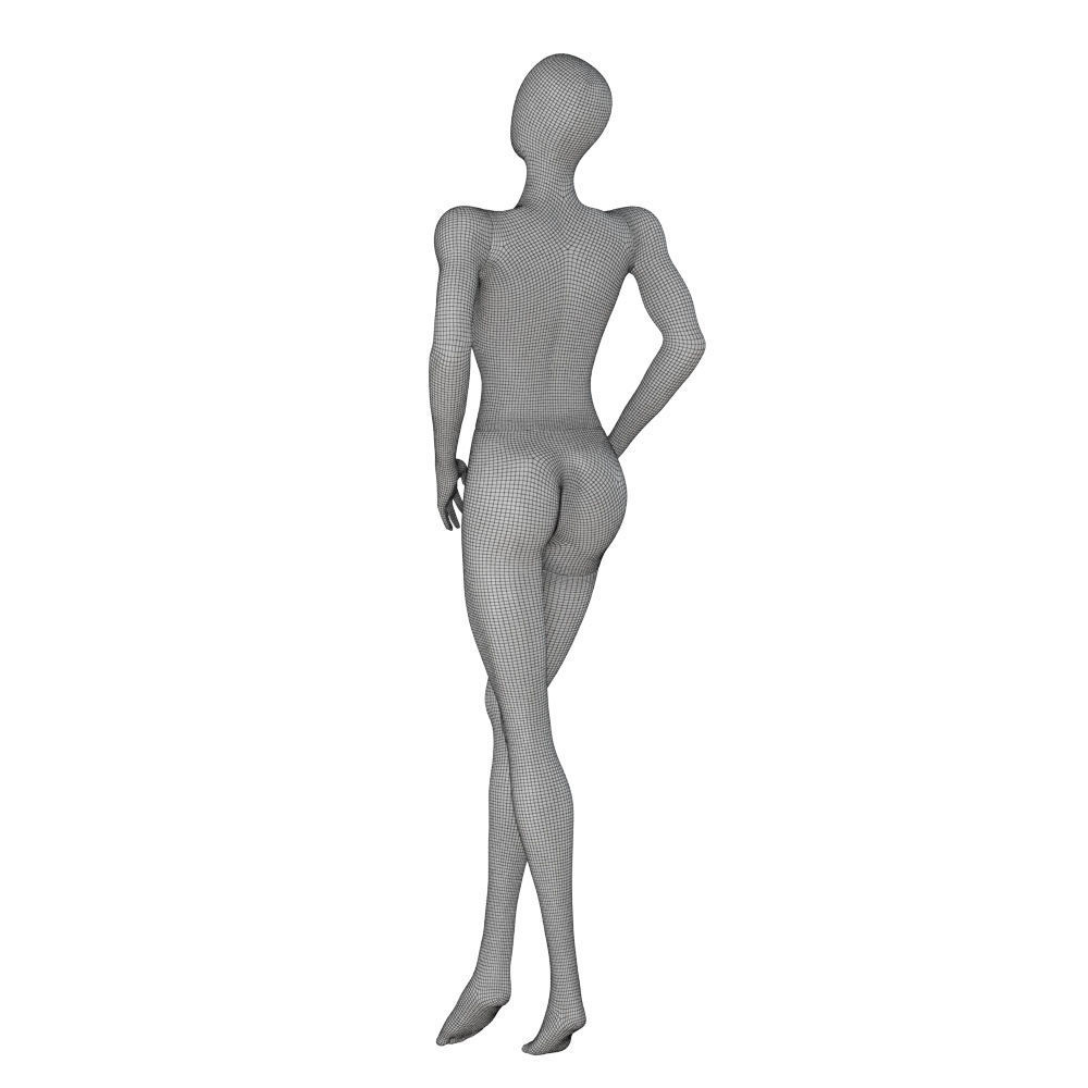 Female Abstract Mannequin 74 3D model_6