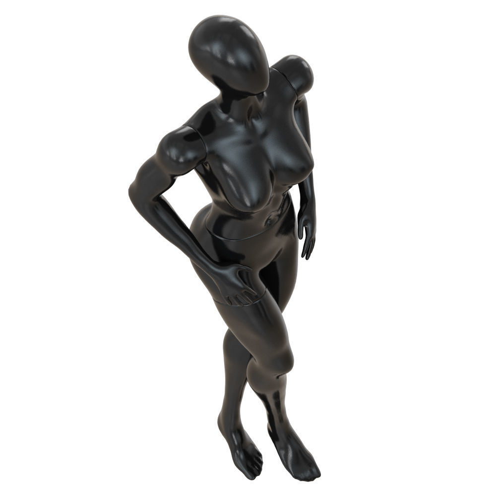Female Abstract Mannequin 74 3D model_4