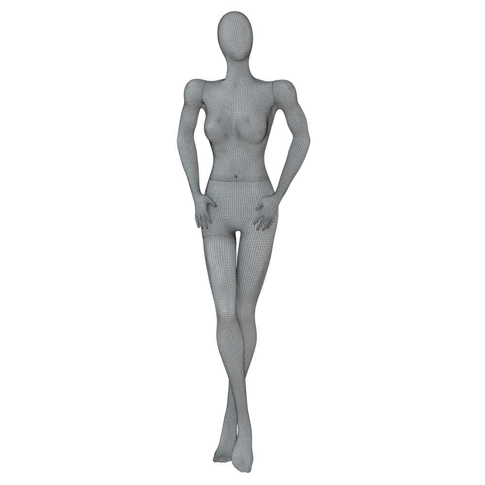 Female Abstract Mannequin 74 3D model_5