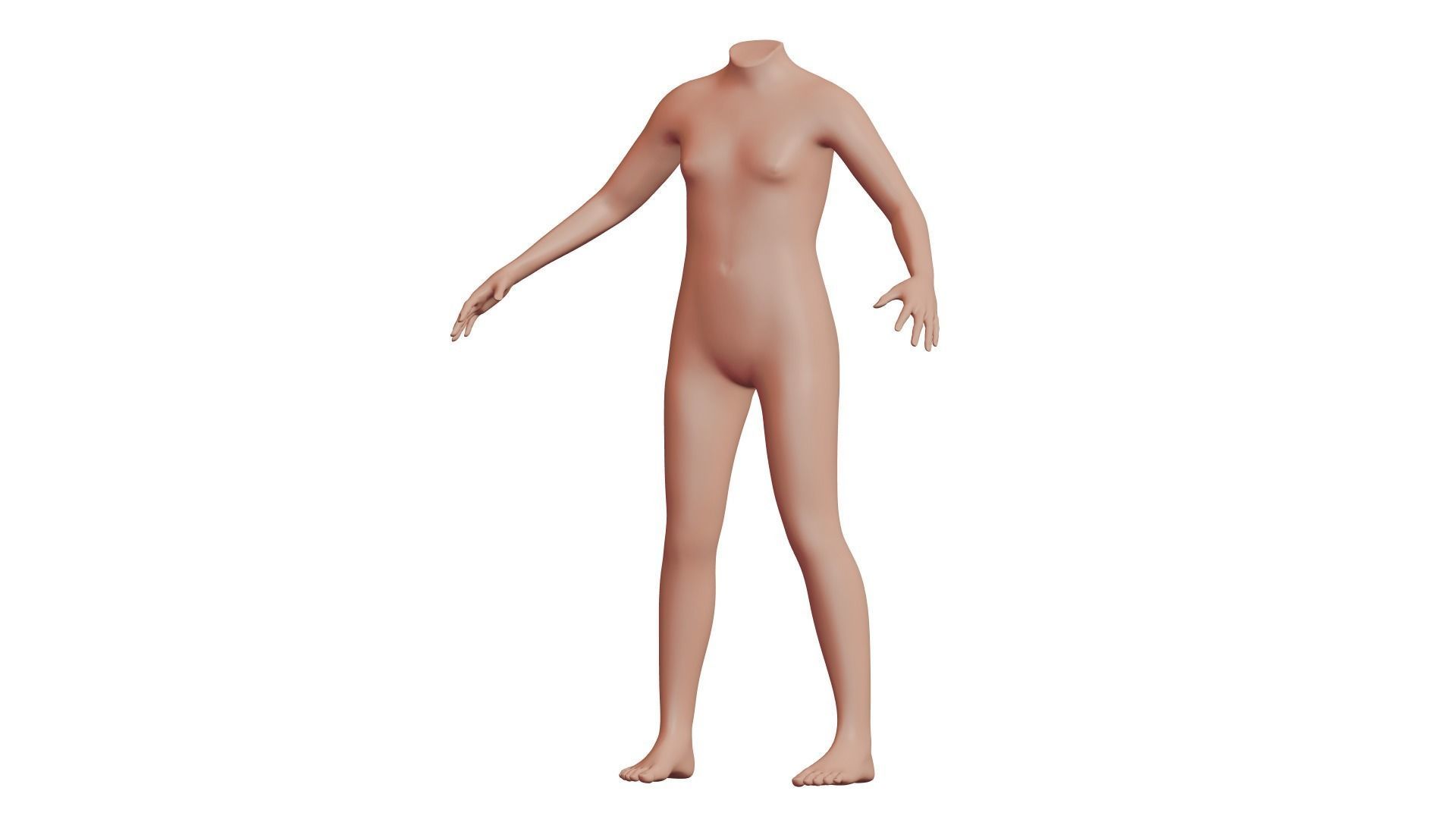 Character 07 High and Low-poly - Body male 3D model_2