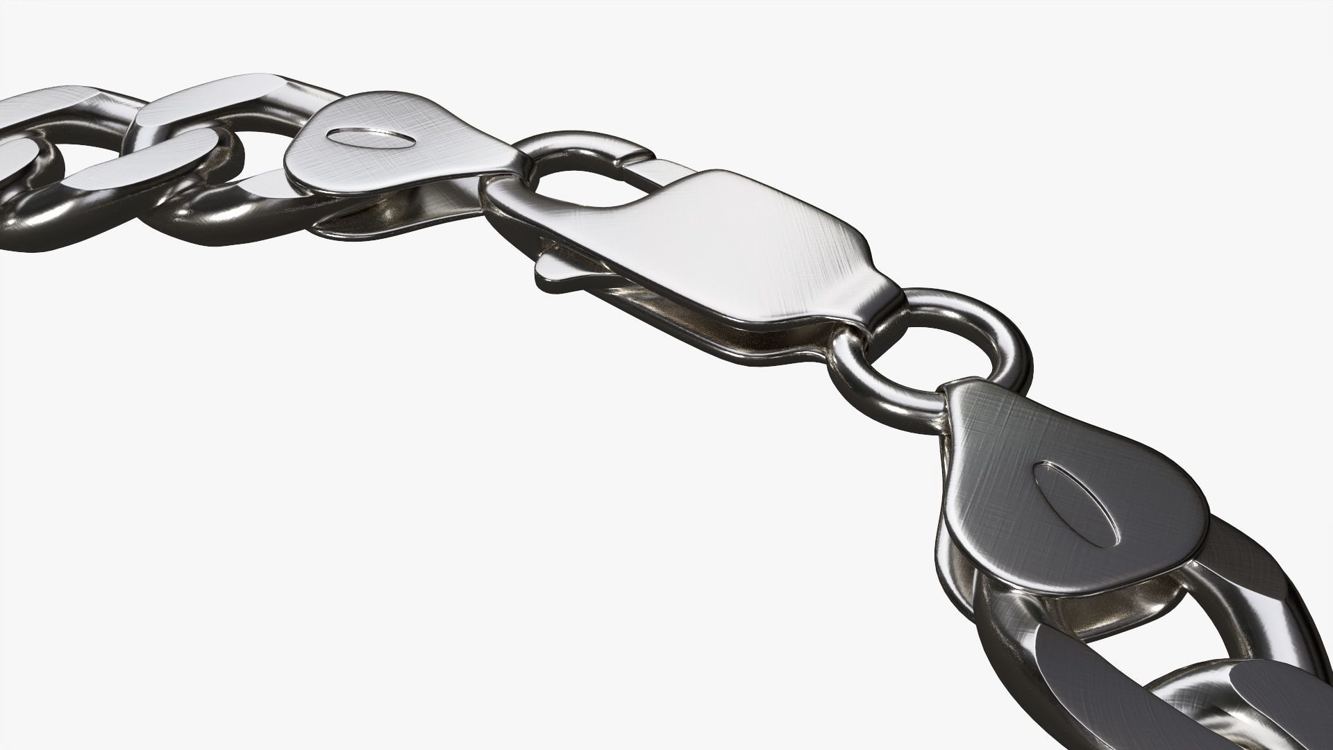 Locked chain bracelet 3D model_3