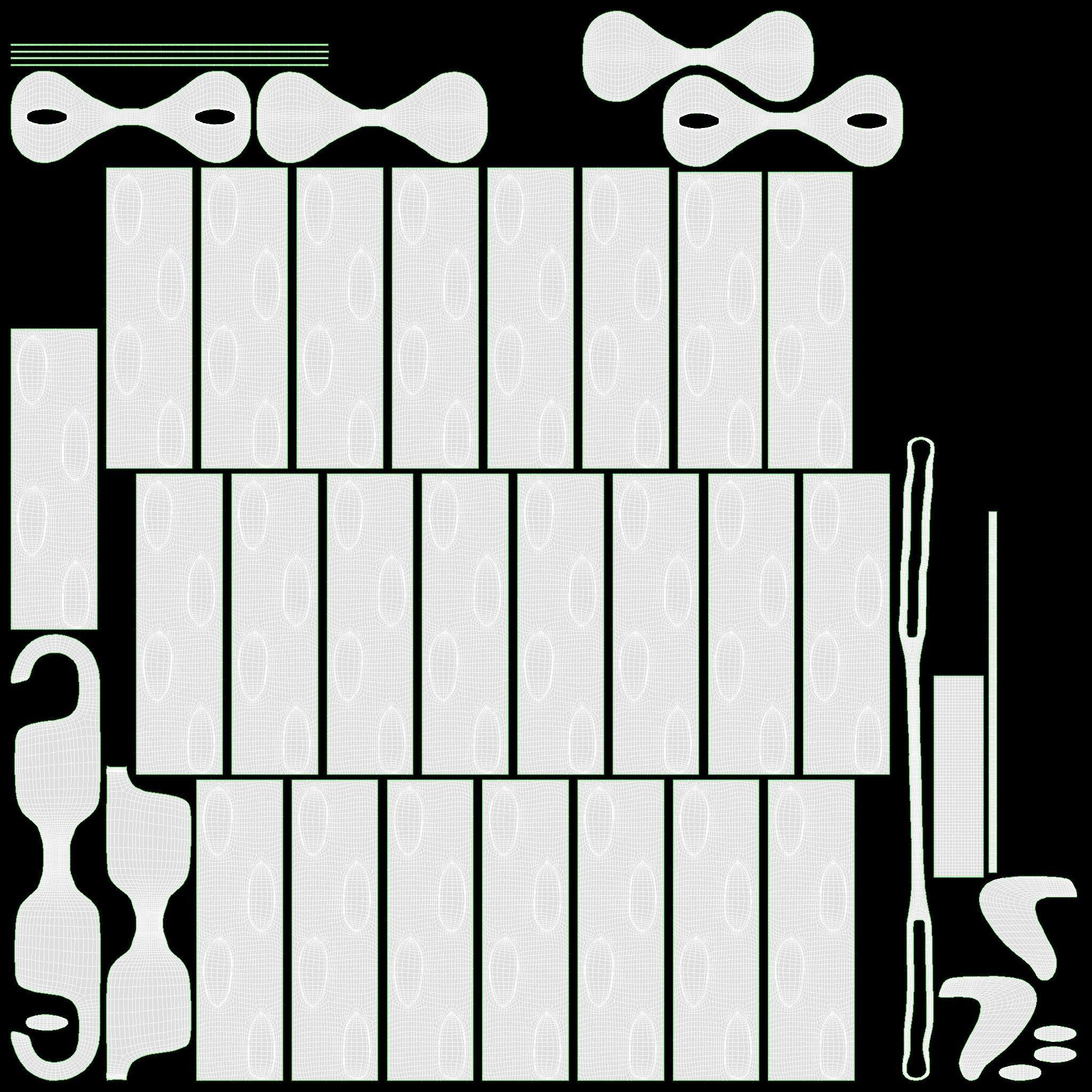 Locked chain bracelet 3D model_10