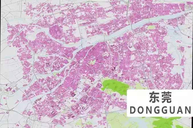 Donguan City urban planning maquett  building Terrain 