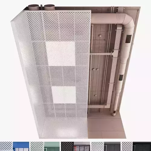 Decorative Ceiling Set 04 3D model