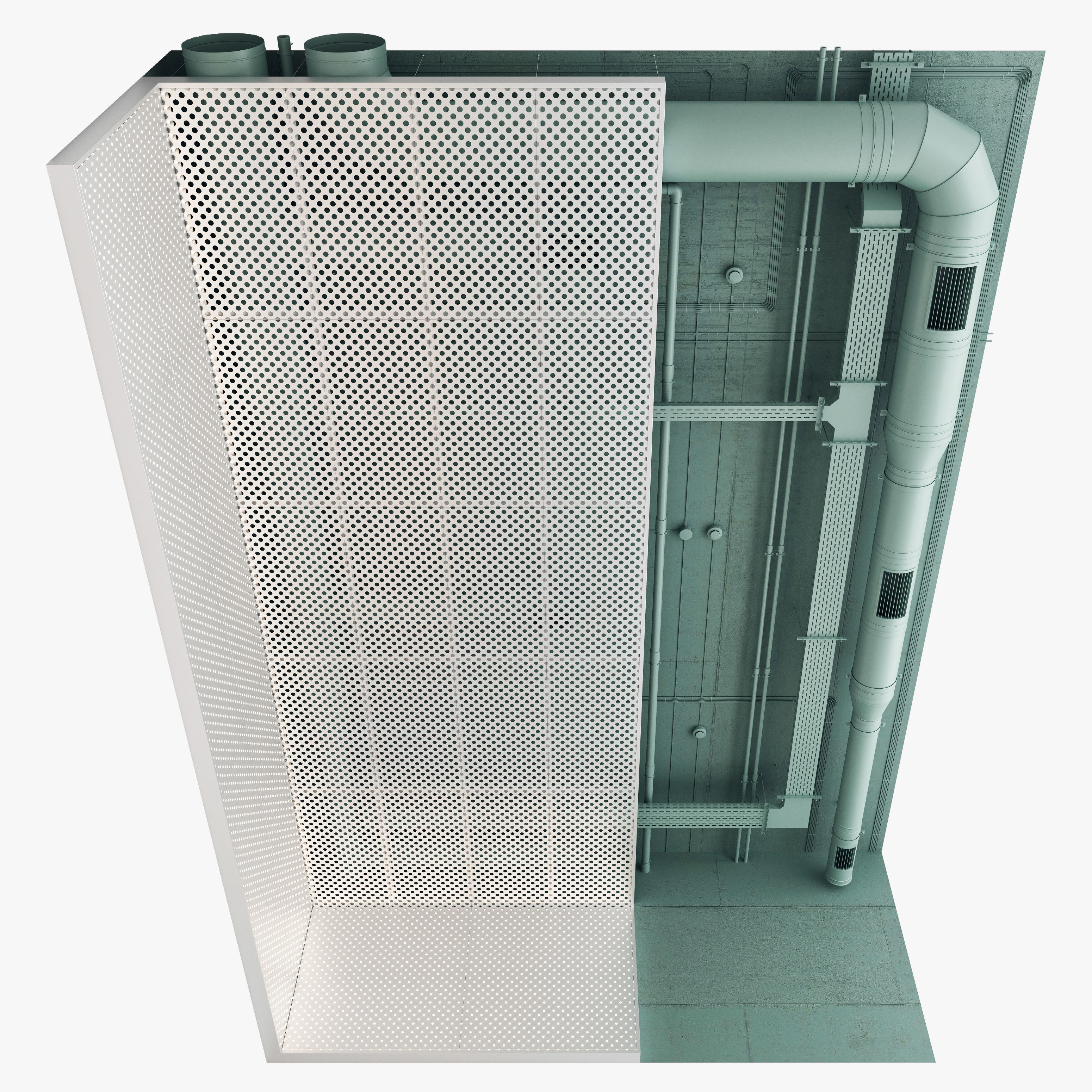 Decorative Ceiling Set 04 3D model_2